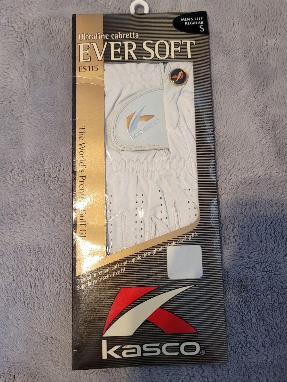 Kasco Ever Soft White Golf Glove - Left Hand S Mens Brand New